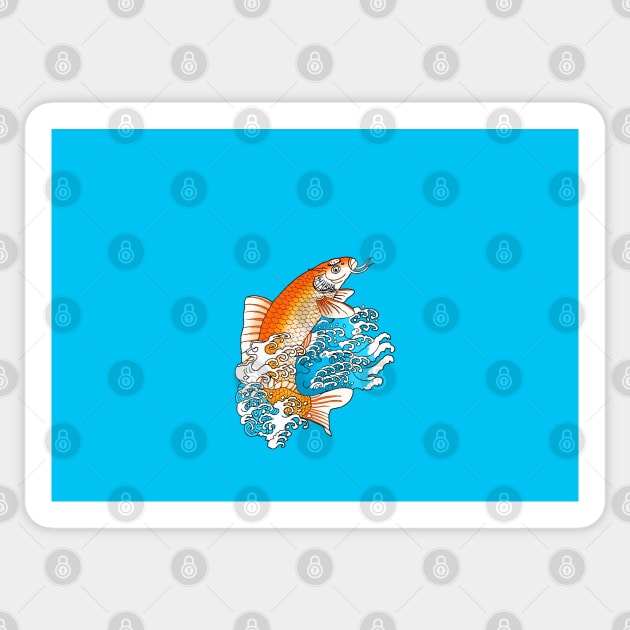 Koi Fish Sticker by Polos